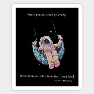 Crazy astronaut Sticker